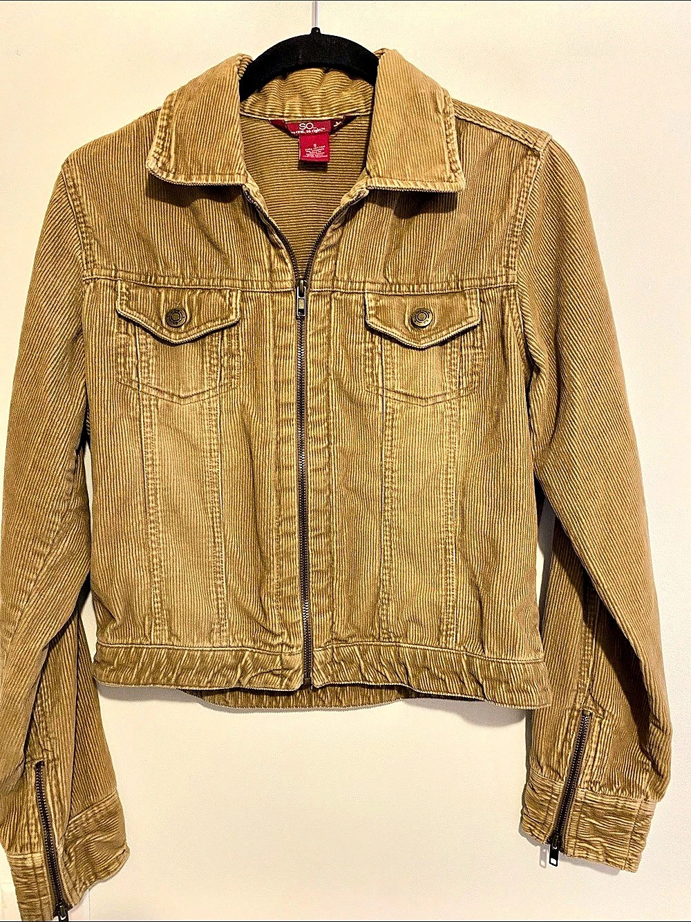 So. Corduroy Zip Jacket Size Small